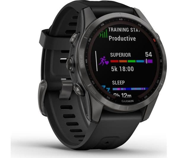 GARMIN fenix 7S Solar - Slate Grey & Black, 42 mm