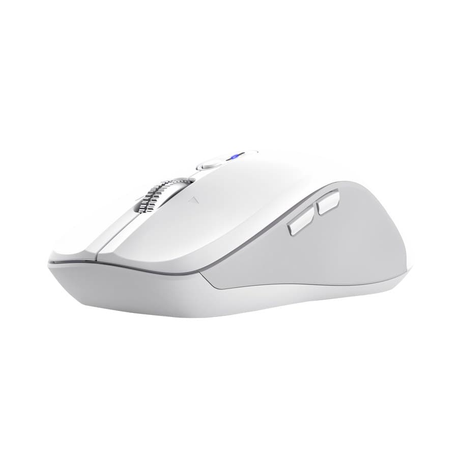 Trust Ferro Hyperwheel Wireless Mouse 25674, Bluetooth & 2.4GHz, 3200 DPI - White - Image 1