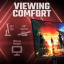 Acer Nitro XZ322QUV3 curved gaming 31.5" Quad HD TFT LED FreeSync 180 Hz Curved Gaming Monitor thumbnail 4