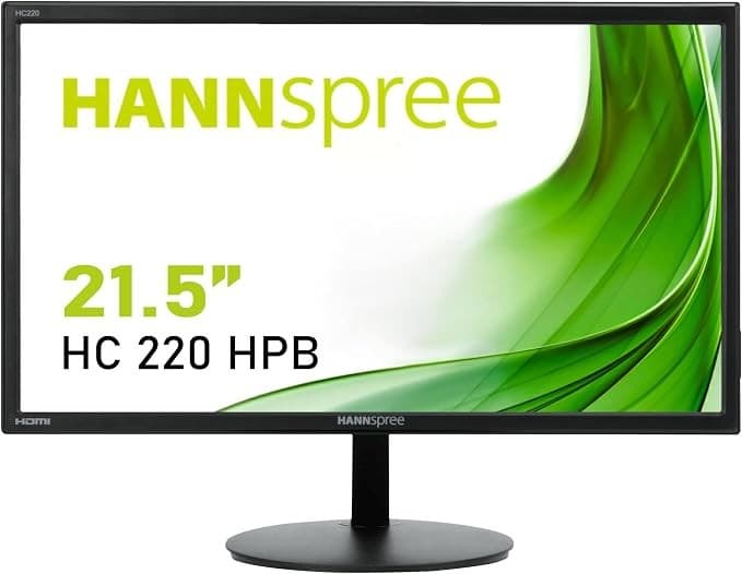 Hannspree HC220HPB 21.5 Inch Full HD HDMI VGA Monitor with Speakers