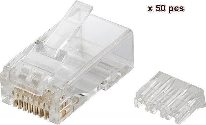 Microconnect Cat6 RJ45 Modular Plug 8P8C with Insertion Aid, for Stranded & Solid Cable