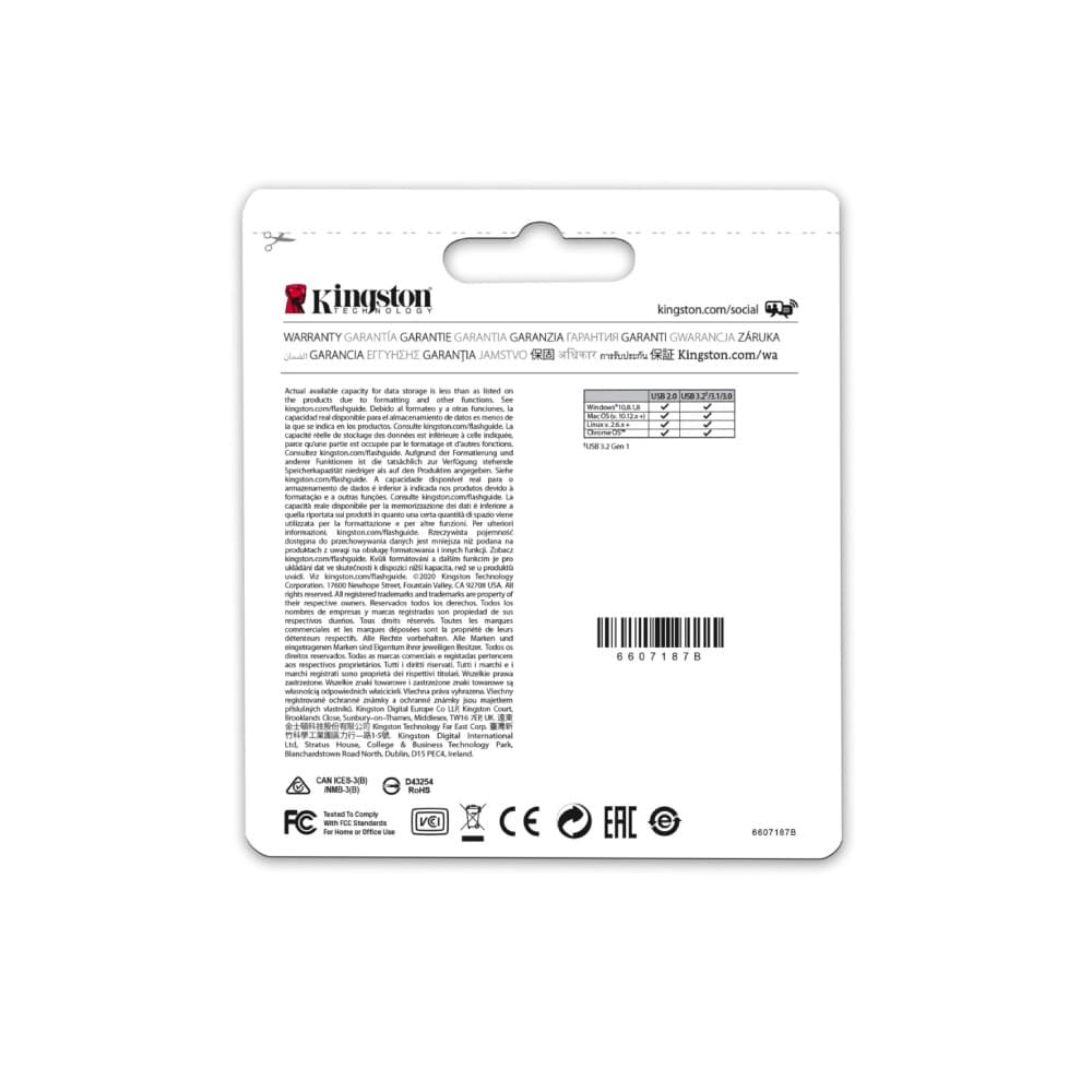 USB Stick Kingston Technology DataTraveler Micro USB Flash Drive 64GB USB Type-A 3.2 - Silver - Image 5