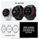 Garmin fēnix® 8 51 mm AMOLED Multisport GPS Smartwatch - Carbon Gray DLC Titanium with Pebble Gray Band thumbnail 7