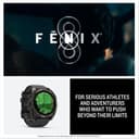Garmin fēnix® 8 51 mm AMOLED Multisport GPS Smartwatch - Carbon Gray DLC Titanium with Pebble Gray Band thumbnail 8