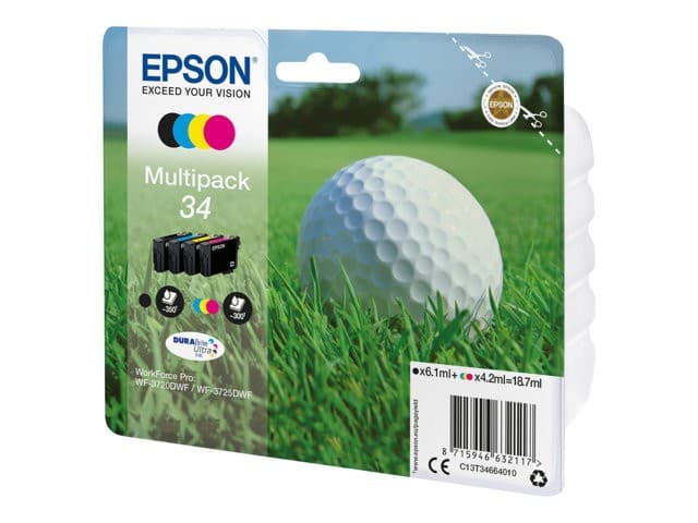 Epson 34 - 4-pack - black, yellow, cyan, magenta - original - ink cartridge - Image 1