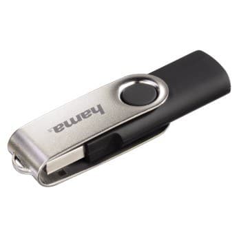 Hama Rotate USB 2.0 Flash Drive USB Type-A Black/Silver - 128GB - Image 1