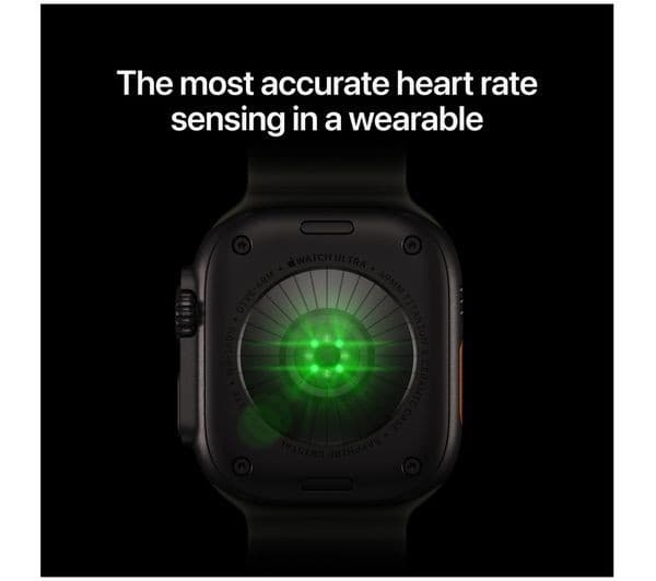 Apple Watch Ultra 4 Cellular 49mm Natural Titanium Case with Translucent Gray Ocean Loop - Image 3