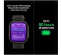 Apple Watch Ultra 4 Cellular 49mm Natural Titanium Case with Translucent Gray Ocean Loop thumbnail 5