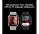 Apple Watch Ultra 4 Cellular 49mm Natural Titanium Case with Translucent Gray Ocean Loop thumbnail 6