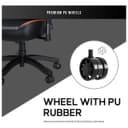 AndaSeat Luna Premium Large Gaming Chair - Black & Orange PVC Leather thumbnail 7