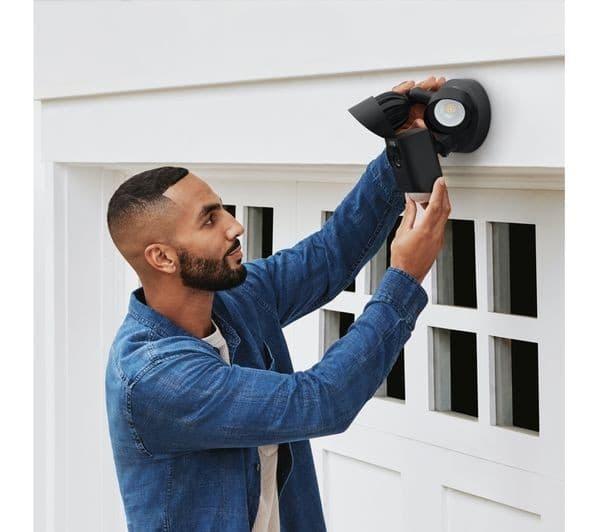 Ring Floodlight Cam Wired Plus 1080p Outdoor Security Camera - Black - Image 3