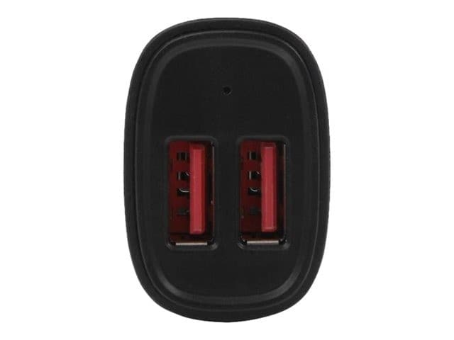 StarTech.com USB2PCARBKS Dual-Port USB Car Charger 24W/4.8A - Black - Image 1