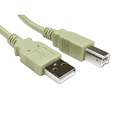 Cables Direct USB 2.0 Type A Male to Type B Male Cable 2m - Clear - Image 2