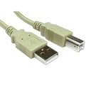 Cables Direct USB 2.0 Type A Male to Type B Male Cable 2m - Clear thumbnail 2
