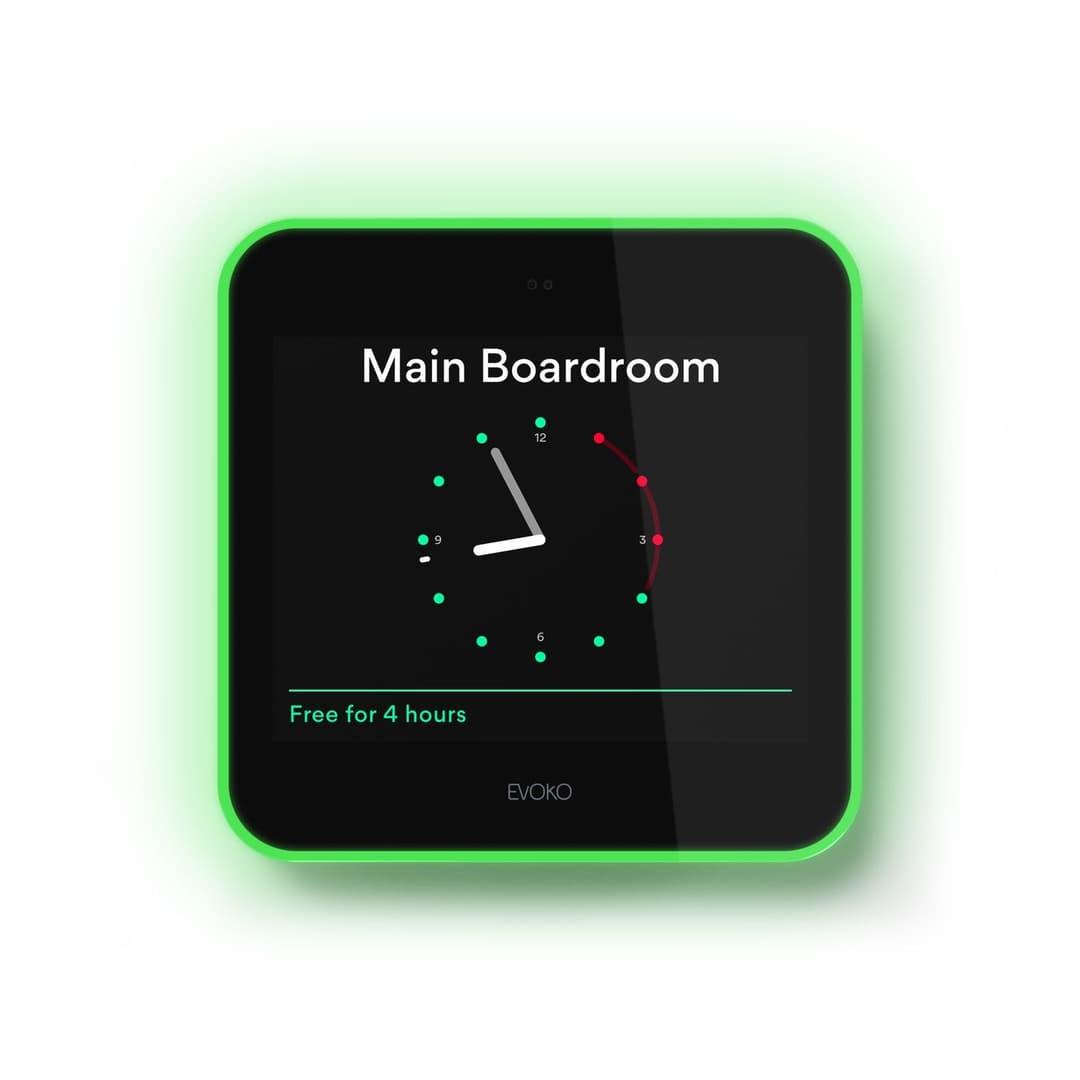 Evoko Liso Room Manager, 8" Touch Display, PoE, Wi-Fi, with Wall & Glass Mounting Kit (910-01969) - Image 1