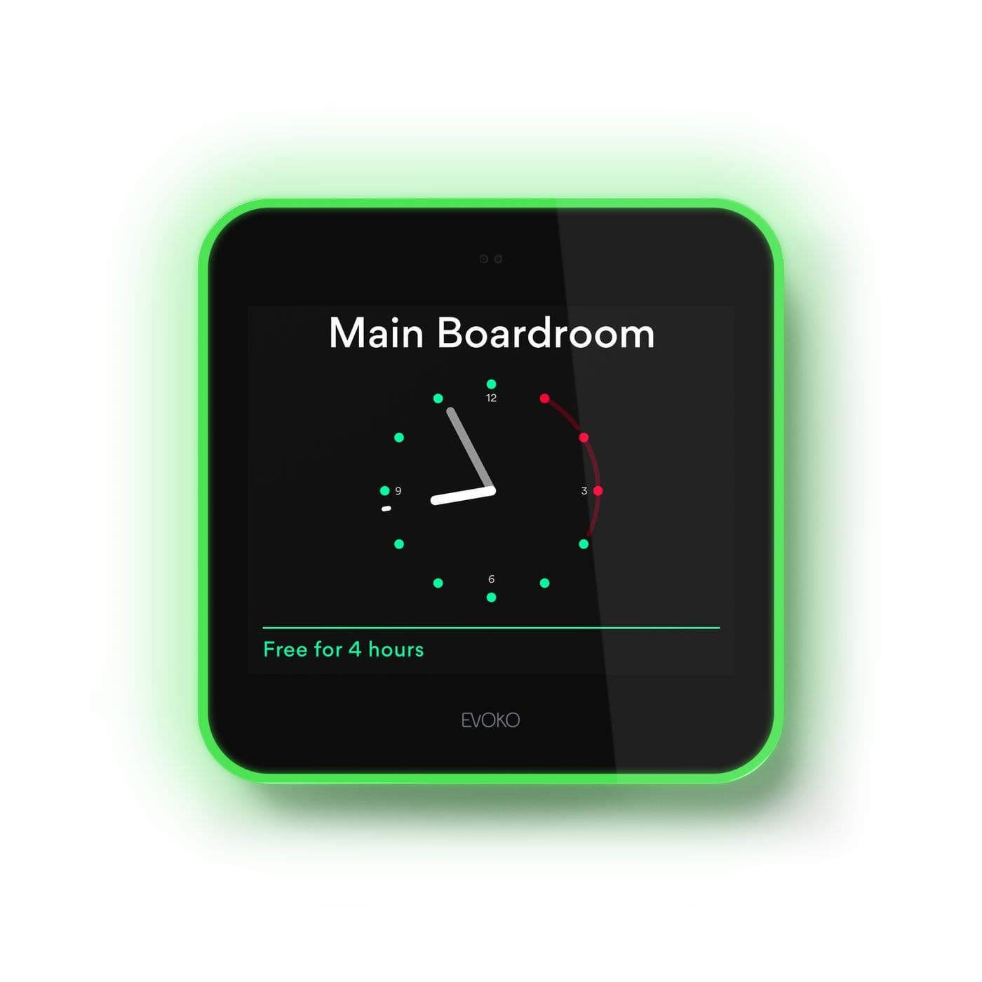Evoko Liso Room Manager, 8" Touch Display, PoE, Wi-Fi, with Wall & Glass Mounting Kit (910-01969)