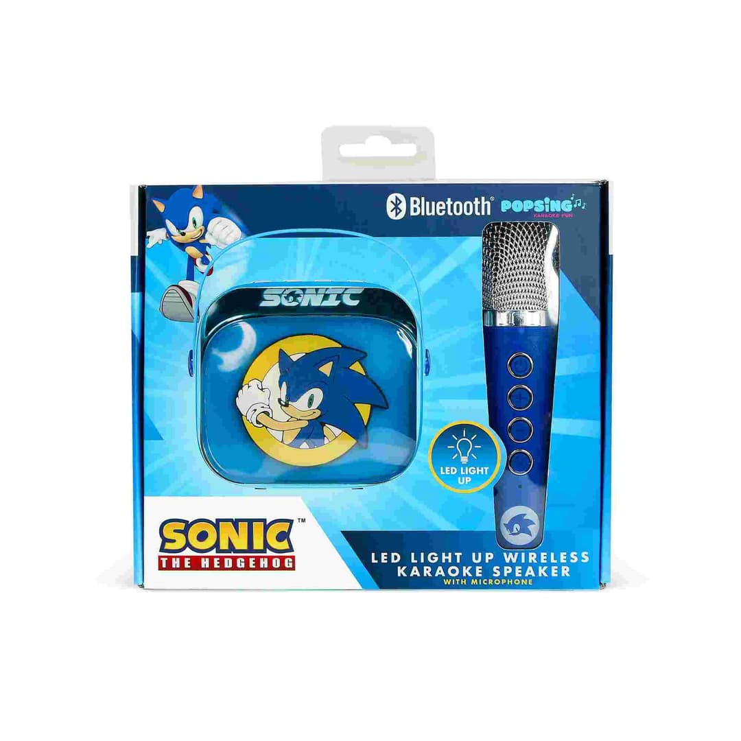 Sonic the Hedgehog PopSing LED Light-Up Wireless Karaoke Speaker & Microphone - Image 7