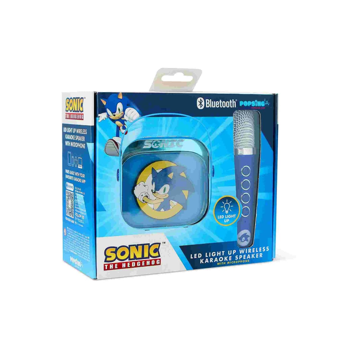 Sonic the Hedgehog PopSing LED Light-Up Wireless Karaoke Speaker & Microphone - Image 8