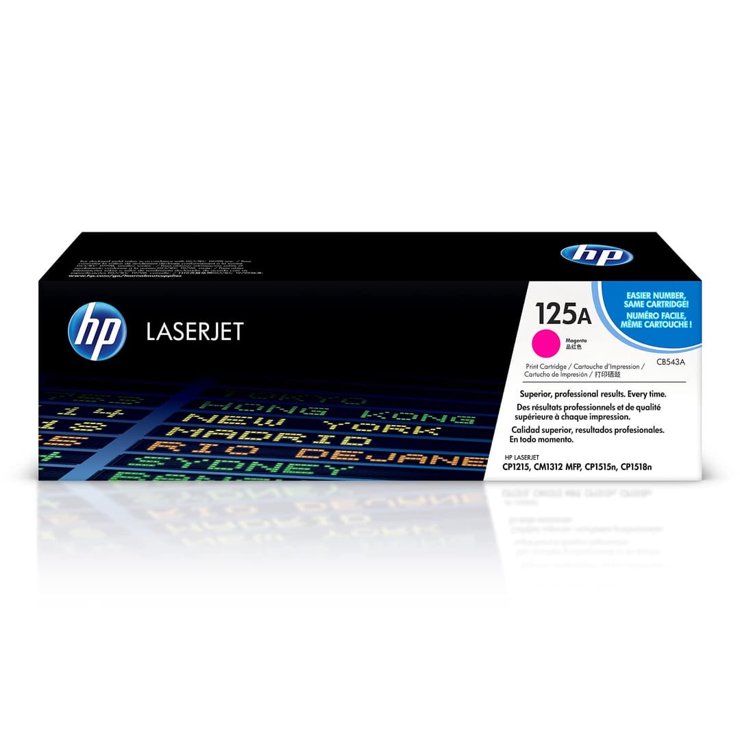 HP 125A CB543A Original LaserJet Toner Cartridge - Magenta - Image 1