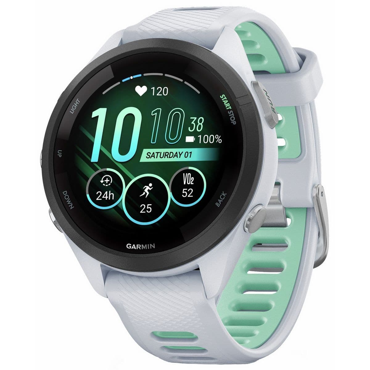 Garmin Forerunner 265S (42mm) GPS Running Smartwatch - Whitestone
