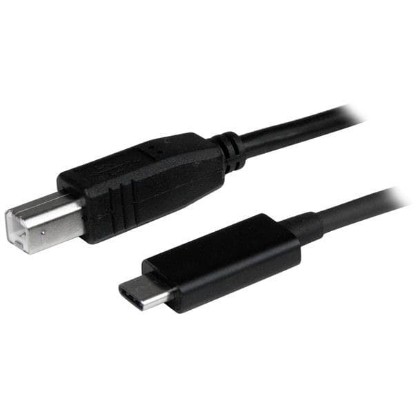 StarTech.com USB-C to USB-B Cable - M/M - 1m (3ft) - USB 2.0 - Black - Image 1