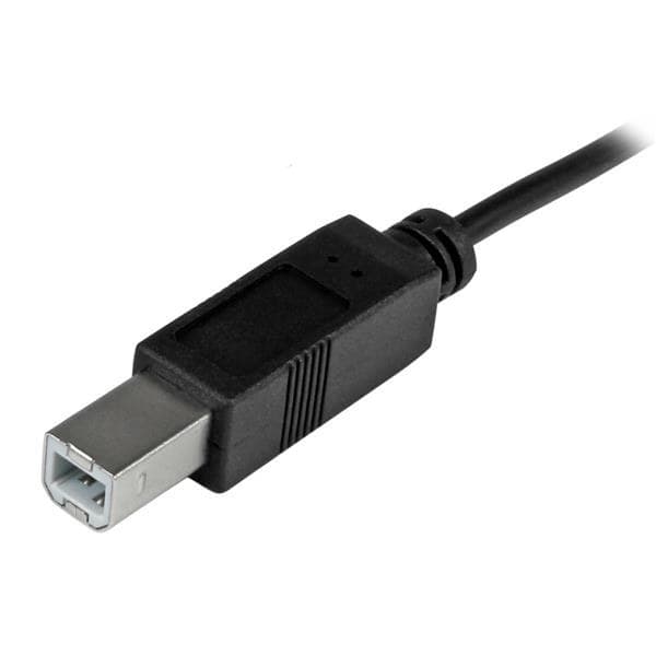 StarTech.com USB-C to USB-B Cable - M/M - 1m (3ft) - USB 2.0 - Black - Image 3