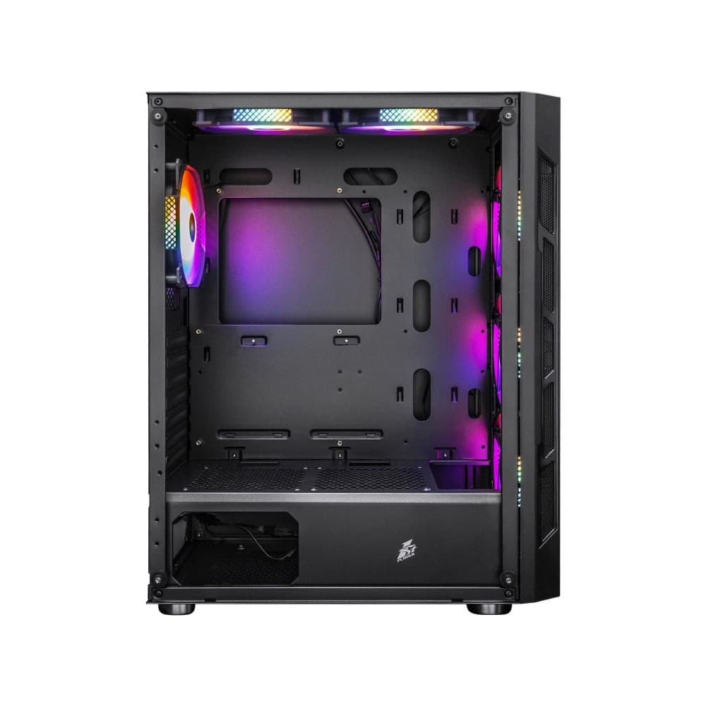 1st Player Firebase XP Tempered Glass Mid Tower PC Case with 6x RGB Fans - Image 3