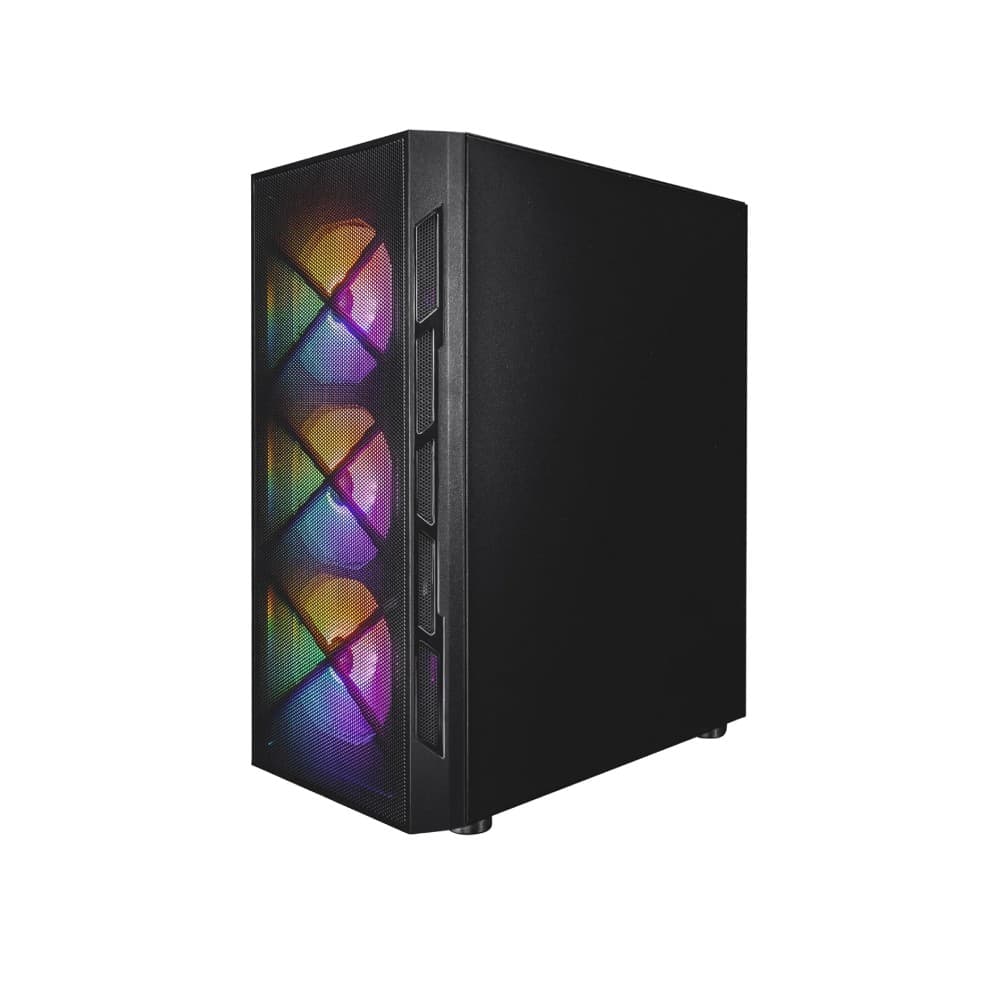 1st Player Firebase XP Tempered Glass Mid Tower PC Case with 6x RGB Fans - Image 7