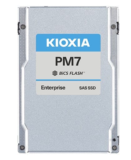 Kioxia PM7-V 6.4 TB 2.5" 24G SAS SED Enterprise SSD BiCS FLASH TLC