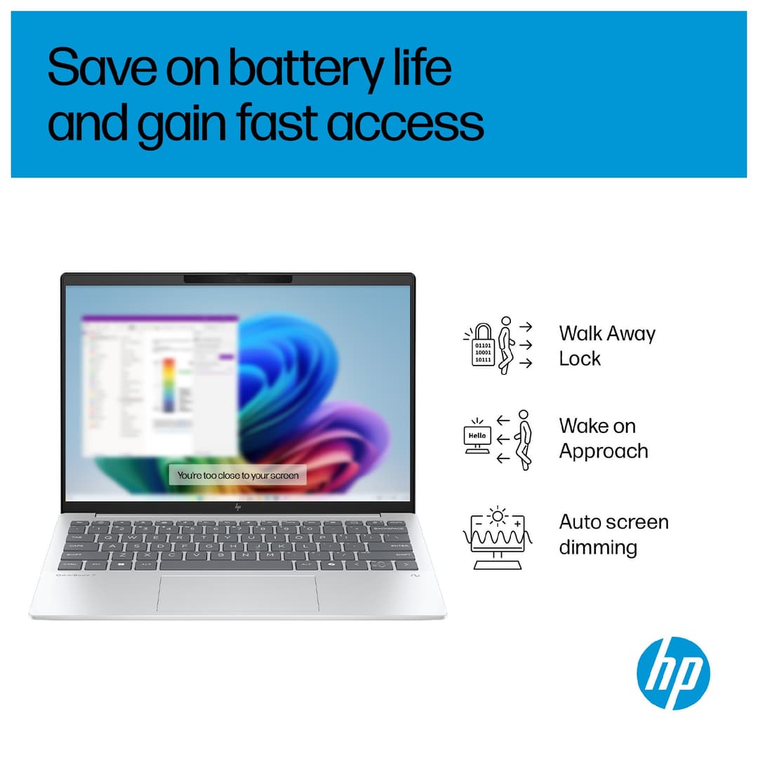 HP OmniBook 7 Aero 13-bg1003na AMD Ryzen AI 5 340 16GB RAM 1TB SSD 13.3" 2K Windows 11 Home Copilot+ Laptop - Image 3