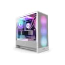 NZXT H5 Flow RGB Tempered Glass Mid Tower Gaming PC Case White thumbnail 1