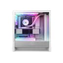 NZXT H5 Flow RGB Tempered Glass Mid Tower Gaming PC Case White thumbnail 2