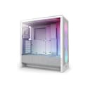 NZXT H5 Flow RGB Tempered Glass Mid Tower Gaming PC Case White thumbnail 4