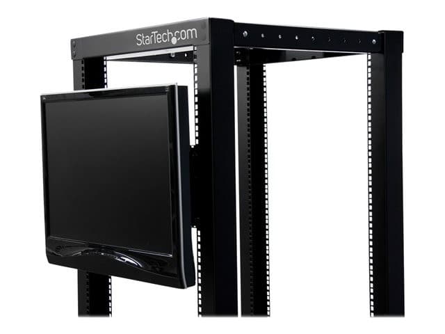 StarTech.com 4U Universal VESA LCD Monitor Mounting Bracket for 19-inch Rack or Cabinet - TAA Compliant - Cold-Pressed Steel Bracket (RKLCDBK) mounting kit - for LCD display - black - Image 3