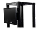 StarTech.com 4U Universal VESA LCD Monitor Mounting Bracket for 19-inch Rack or Cabinet - TAA Compliant - Cold-Pressed Steel Bracket (RKLCDBK) mounting kit - for LCD display - black thumbnail 3