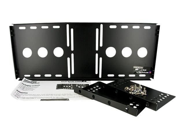 StarTech.com 4U Universal VESA LCD Monitor Mounting Bracket for 19-inch Rack or Cabinet - TAA Compliant - Cold-Pressed Steel Bracket (RKLCDBK) mounting kit - for LCD display - black - Image 6