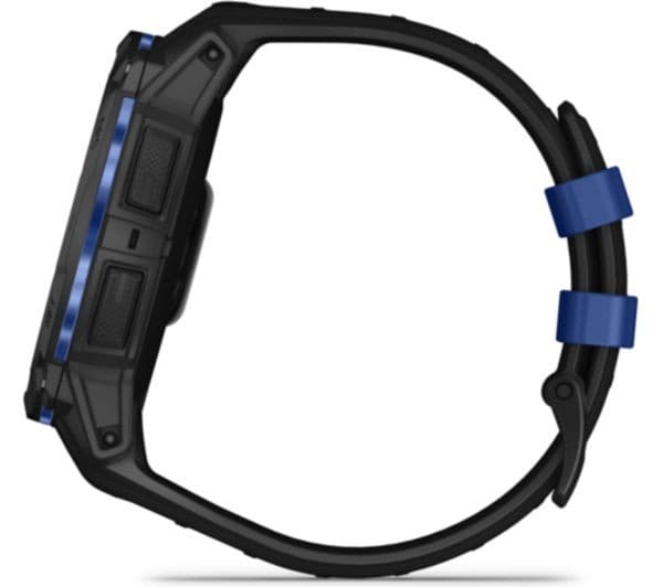 Garmin Instinct 3 AMOLED Smartwatch 50mm Black with Bolt Blue Band - Image 3