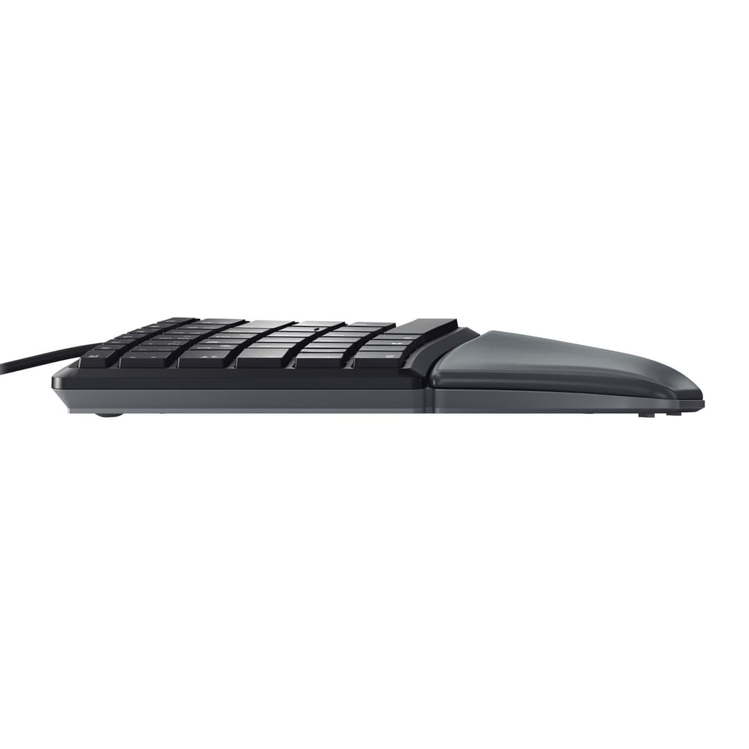 Cherry KC 4500 ERGO Full-size Curved USB Wired Ergonomic Keyboard - Black - Image 5