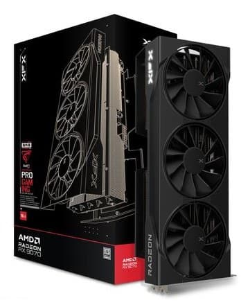 XFX Swift AMD Radeon RX 9070 OC Triple Fan Gaming Edition 16GB GDDR6 - Black - Image 5