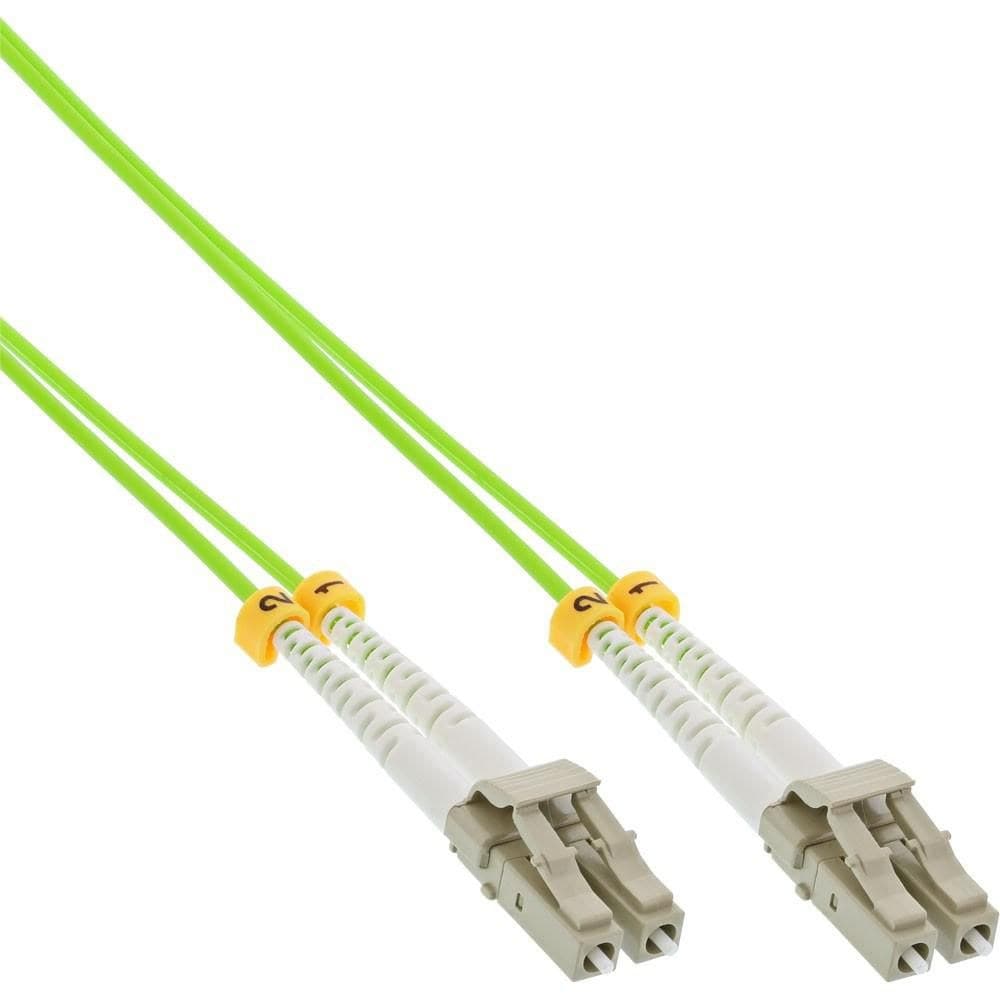 Mercodan Fiber Patch Cable LC-LC OM5 2.0m 50/125 Multimode Duplex Green 2.0mm LSZH Halogen-Free