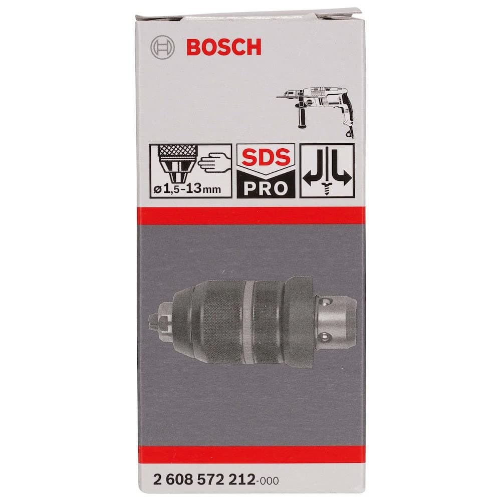 Bosch Professional 2608572212 Keyless Quick-Change Chuck 1.5-13mm with SDS-plus Adapter - Black - Image 2