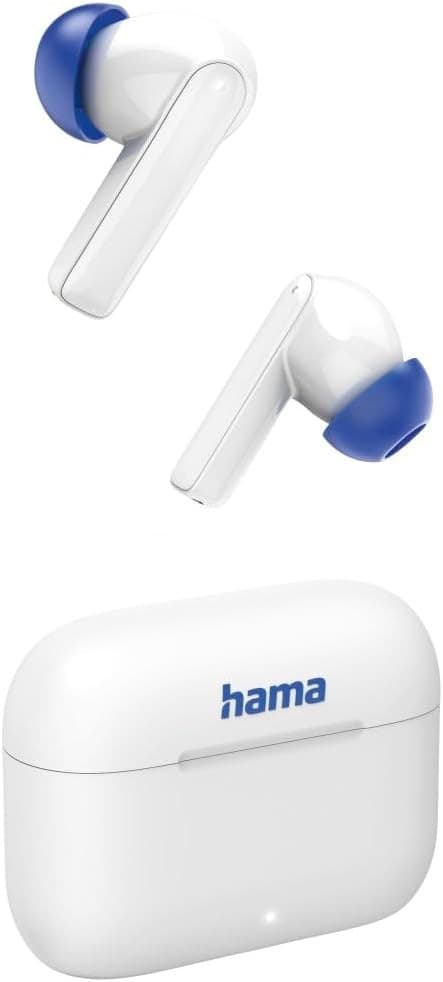 Hama Passion Clear II True Wireless Bluetooth Earbuds, ANC, App Support, White