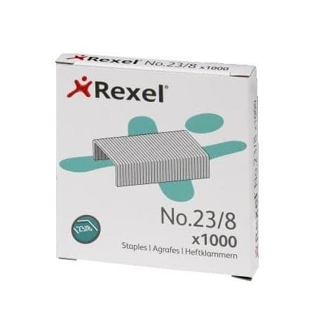 Rexel No. 23 Staples, Pack of 1000 - 8mm (2101054)