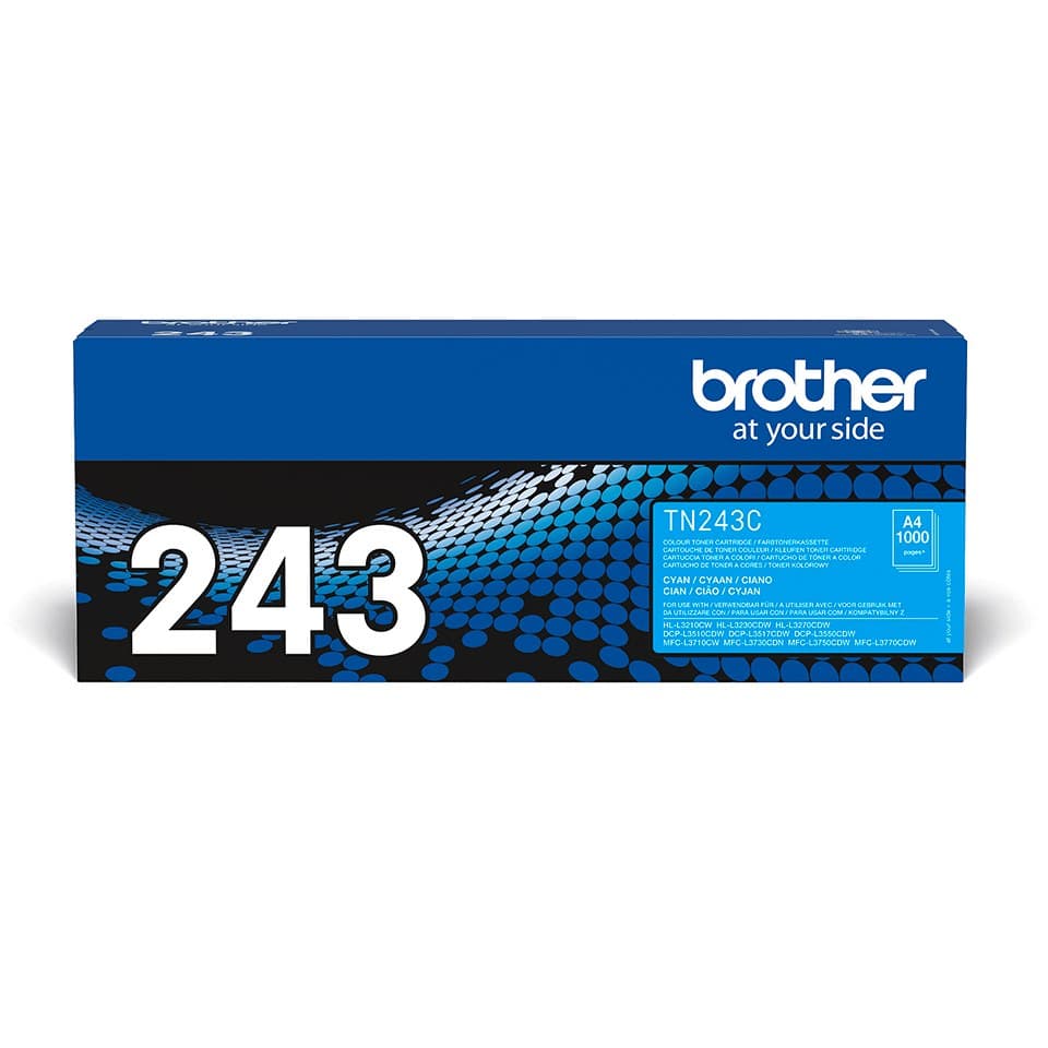 Brother TN-243C Original Toner Cartridge Cyan 1,000 Pages 1 pc(s)