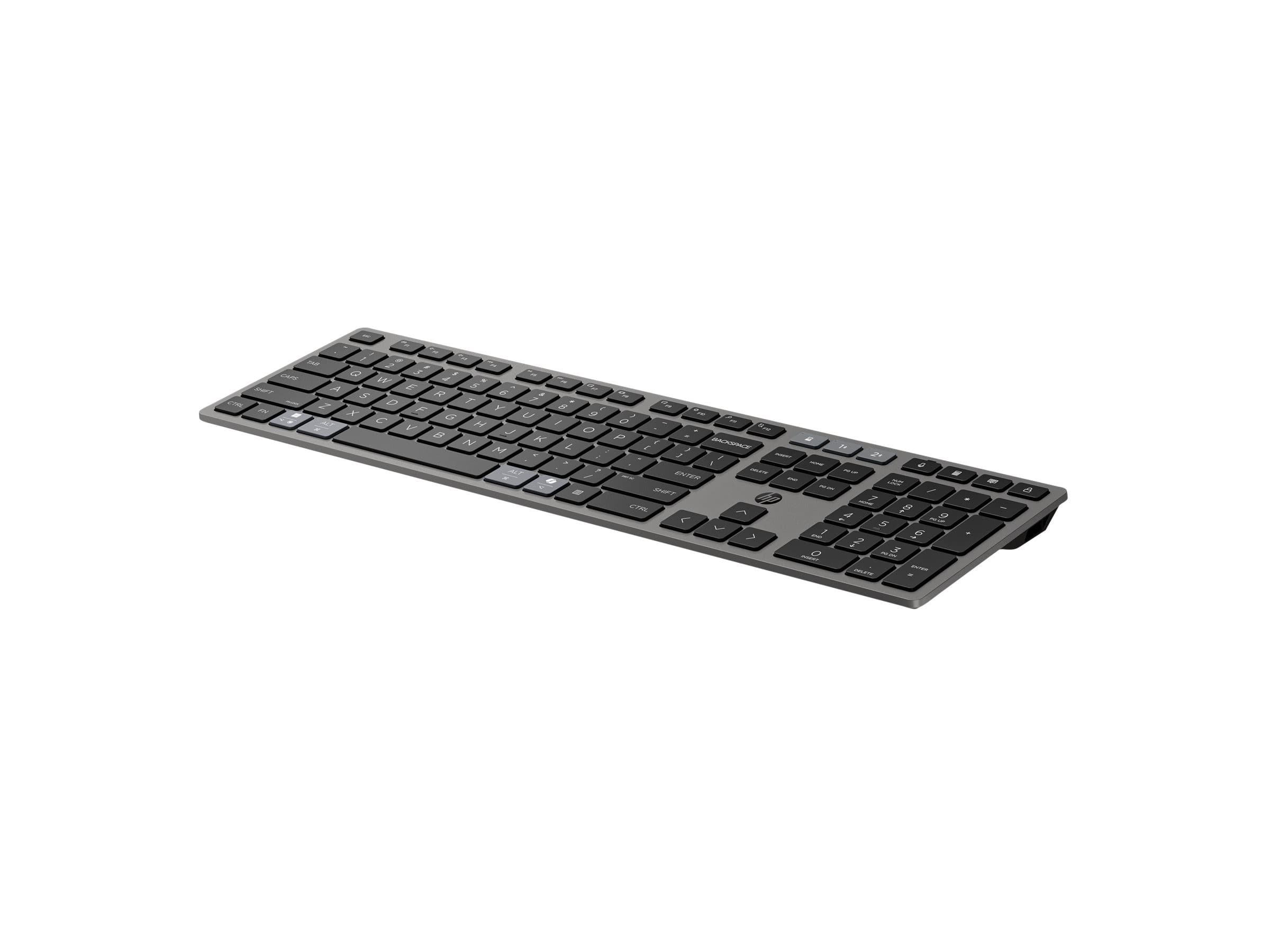 HP 725 Multi-Device Rechargeable Wireless Keyboard & Mouse Set Nightfall Black