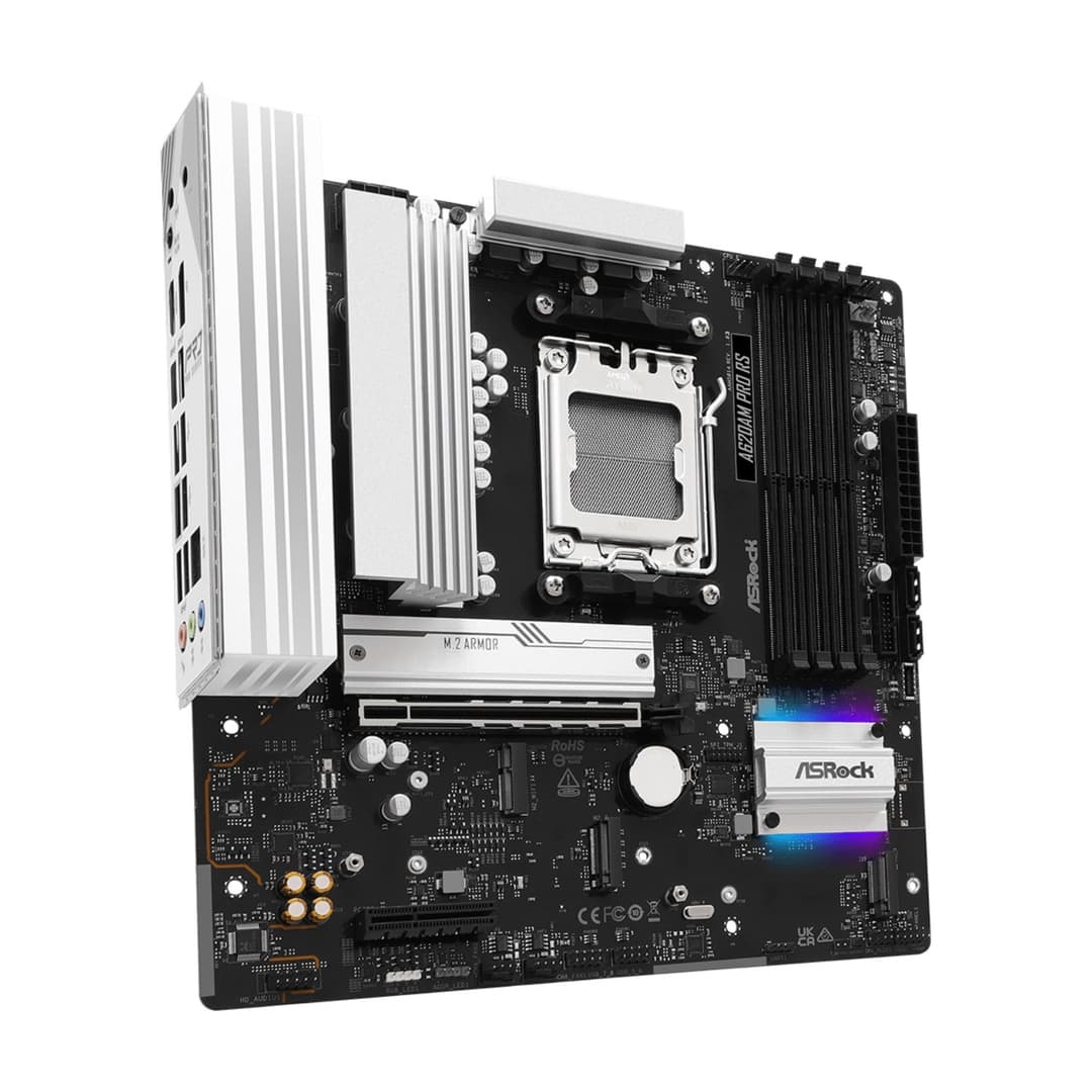 Asrock A620AM PRO RS AMD A620A DDR5 Micro-ATX Socket AM5 Motherboard - Wired - Image 3