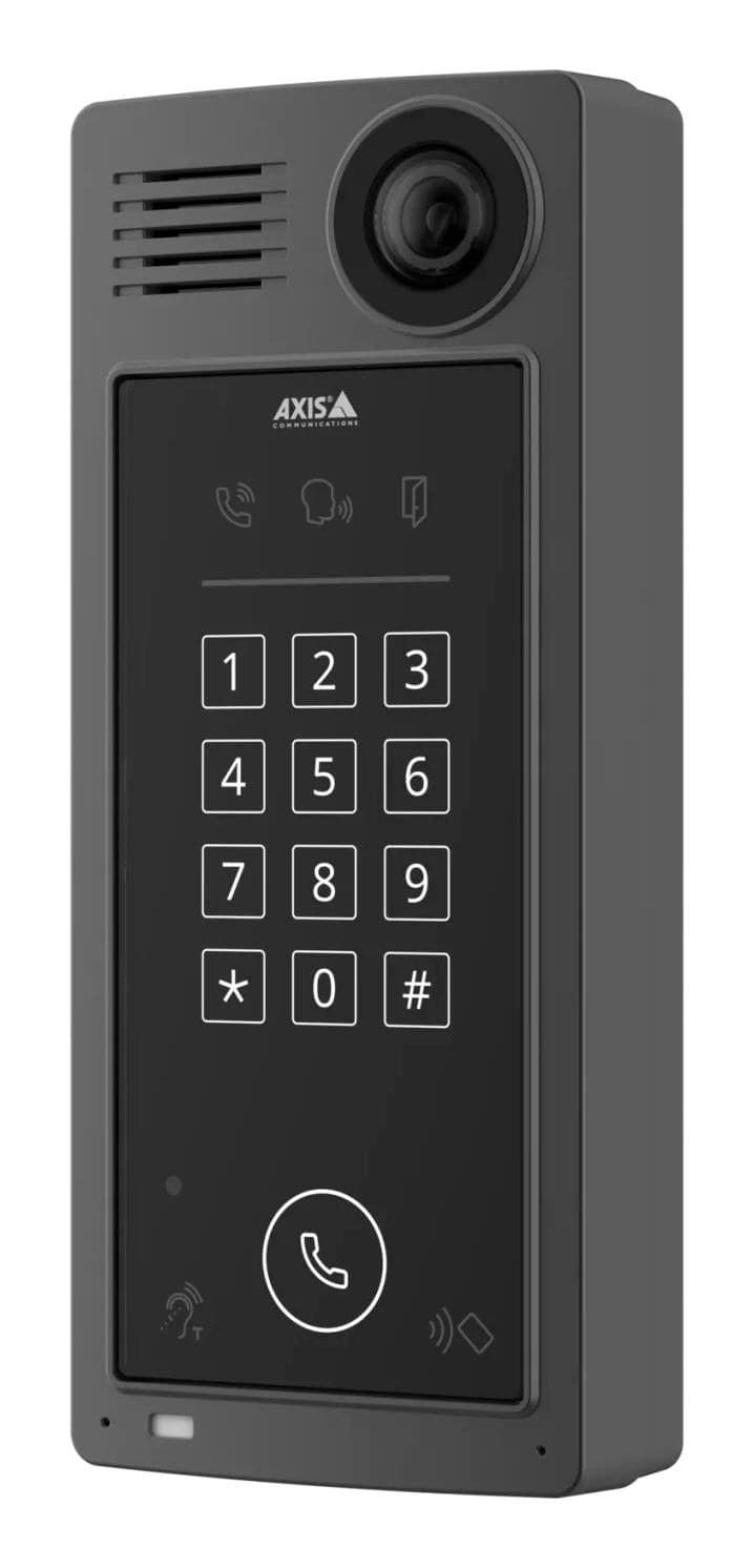AXIS A8207-VE MkII Network Video Door Station, 6 MP Camera with Keypad & RFID Reader
