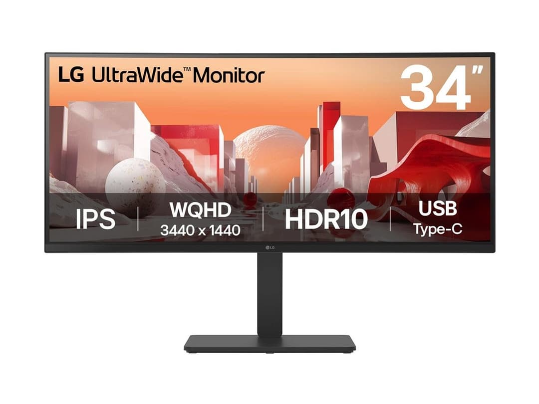 LG 34BA75QE-B 34" UltraWide Quad HD Curved Monitor - Image 1