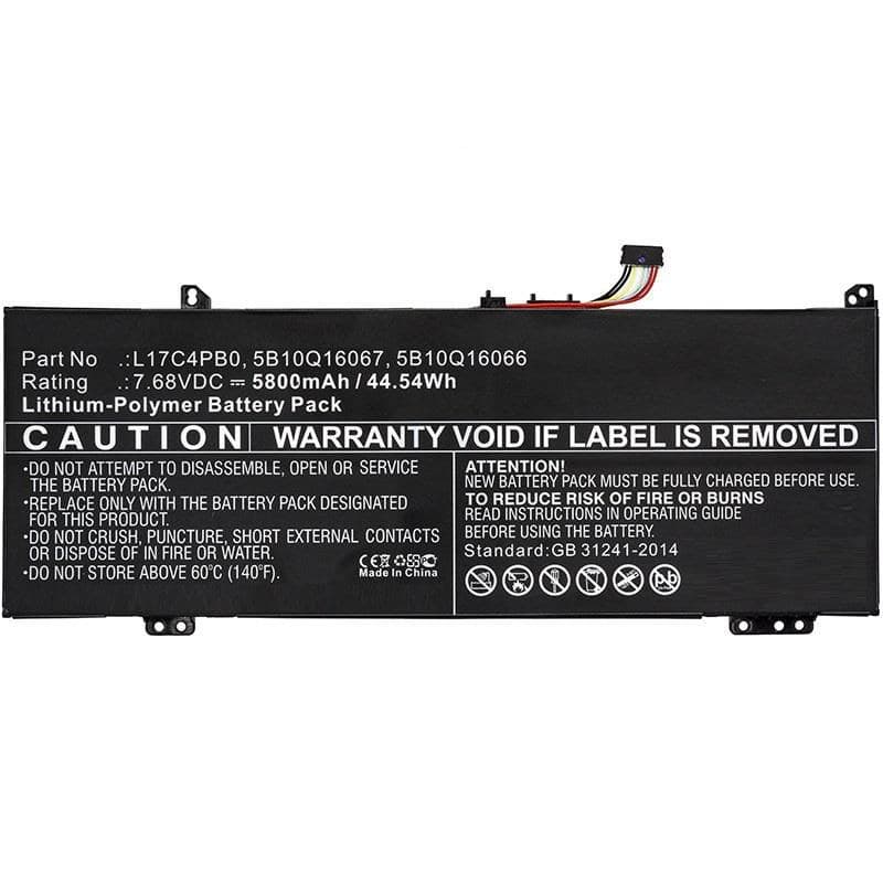 CoreParts MBXLE-BA0191 Replacement Laptop Battery for Lenovo IdeaPad 530s / Flex 6-14 / Air 14, 7.68V 5800mAh 45Wh Li-ion, Black - Image 1