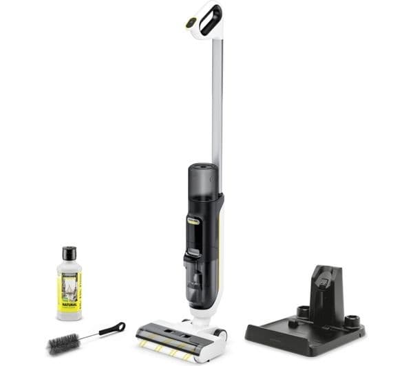 KARCHER FCV 3 Natural Cordless 3-in-1 Floor Cleaner Vacuum - White - Image 1